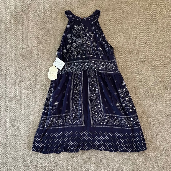 Altar'd State Navy Bandana Dress Size M - New With Tags - Picture 2 of 2